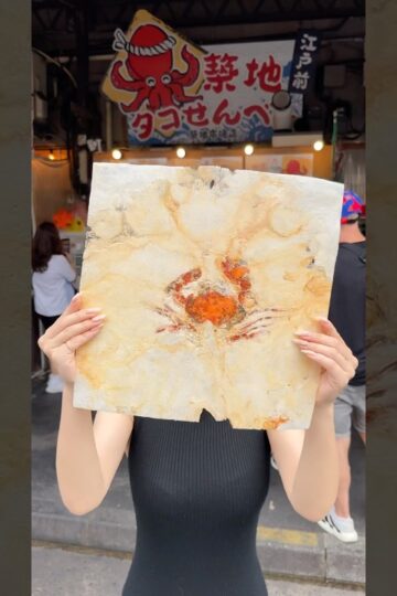 Crab Senbei #たもグルメ #japanesefood