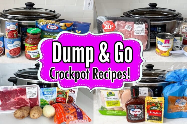 Dump & Go CROCKPOT Dinners | 6 EASY Slow Cooker Recipes You’ll WANT to Make Again | Julia Pacheco