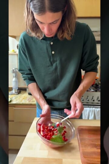 Basil Panna Cotta With Macerated Strawberries #cooking # #recipe #food