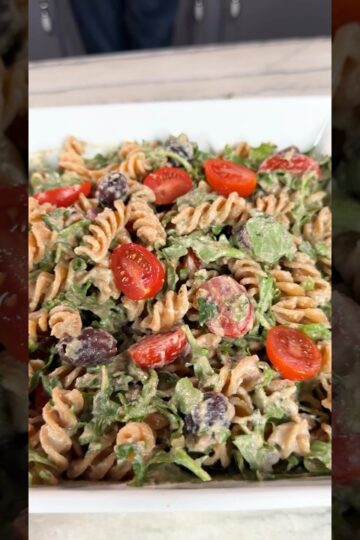 Healthy Vegan Pasta Salad - Oil-Free, Wheat-Free