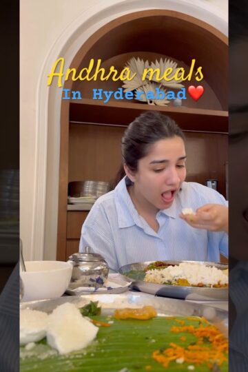 *ATE* South Indian Meals for LUNCH🍛😍 #youtube #foodie #food #southindianfood #hyderabad #viral