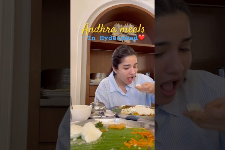 *ATE* South Indian Meals for LUNCH🍛😍 #youtube #foodie #food #southindianfood #hyderabad #viral