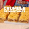 Crumble de manzana fácil | Con 5 ingredientes!
