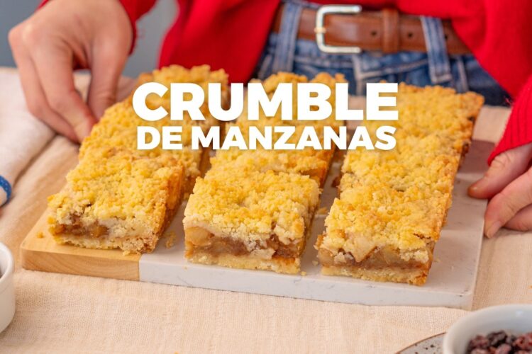 Crumble de manzana fácil | Con 5 ingredientes!