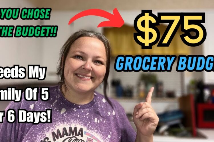 ** REALISTIC ** $75 Weekly Grocery Budget || Family Of 5 || Cheap Meals