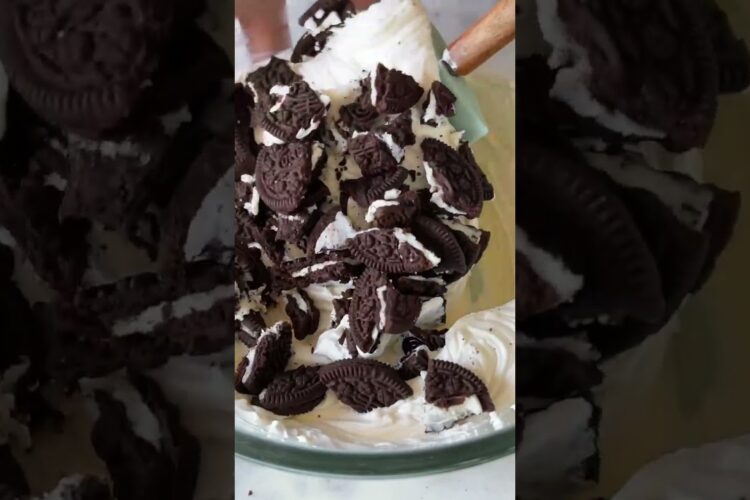 *BEST EVER* NO BAKE OREO CHEESECAKE RECIPE | HOW TO MAKE OREO CHEESECAKE AT HOME #shorts
