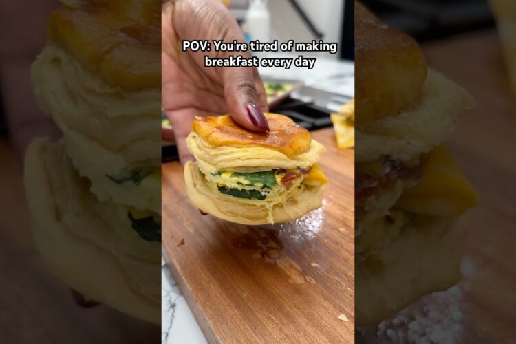 Make-Ahead Freezer Breakfast Sandwiches | Meal Prep