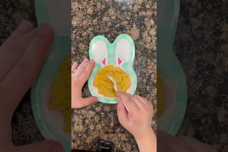 Kids Easter Dinner Idea in 5 minutes! #shorts #easterdinner