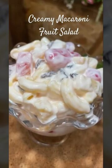 Creamy Macaroni Fruit salad 🇵🇭👩🏻‍🍳 #macaroni #macaronifruitsalad  #macaronirecipe