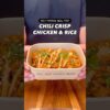 Macro-Friendly, High Protein Chili Crisp Chicken & Rice #shorts