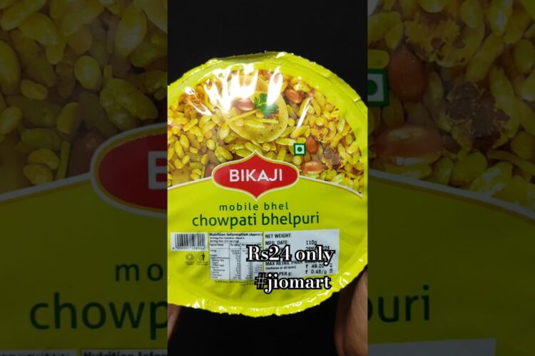 24 Rs Instant Bhelpuri in Seconds?🤩 Bikaji Chowpati Bhelpuri😋 #Bikaji #Bhelpuri #jiomart #FoodShorts