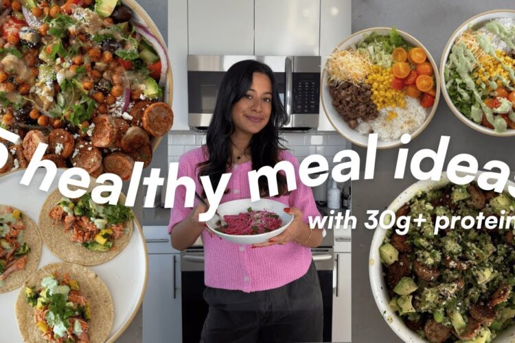 EASY MEALS IN ~30 MIN | 5 quick & healthy lunch/dinner recipes with 30G+ PROTEIN!