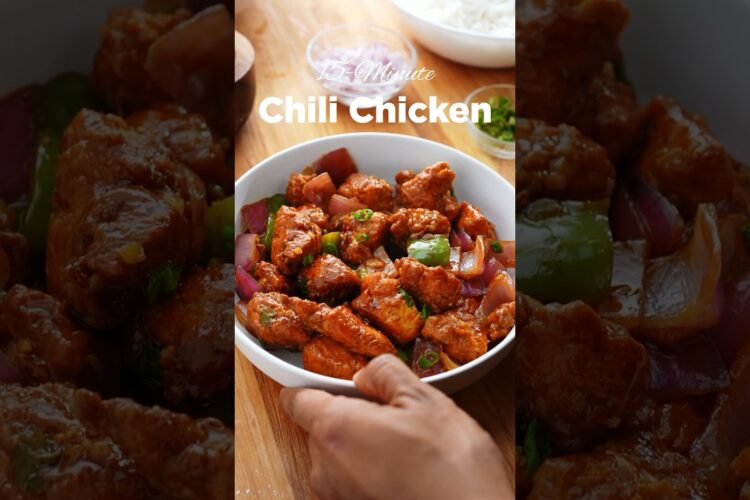 Chili Chicken in just 15-minutes #shorts