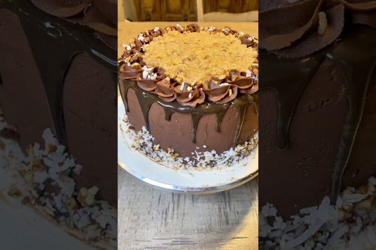 How to Decorate a German Chocolate Cake