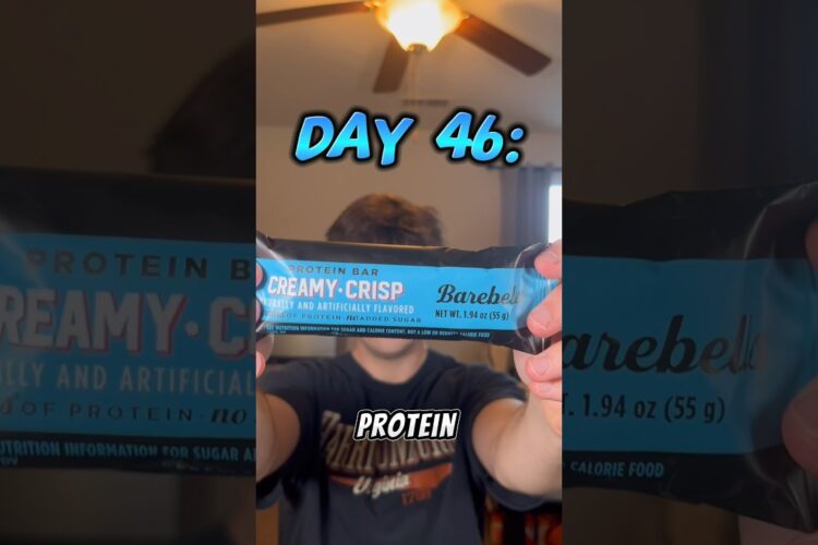 Day 46: Trying a BareBell Creamy Crisp Protein Bar #gymlife #supplement #proteinbar #gymhacks #fit