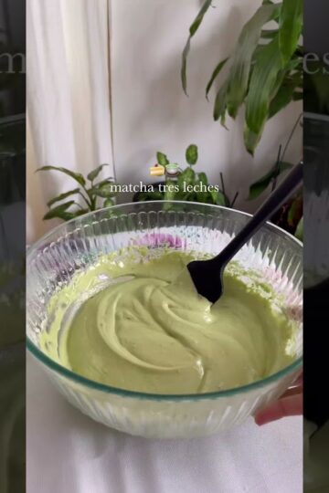 Matcha tres leches cake!