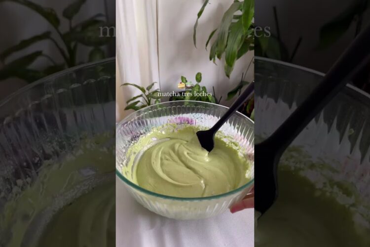 Matcha tres leches cake!