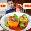 Easy RISOTTO Stuffed Peppers I Eat ALL SUMMER Long