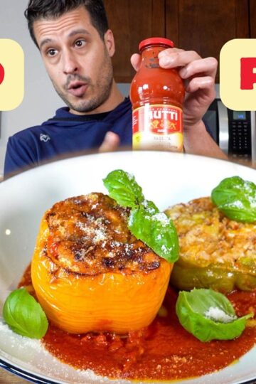 Easy RISOTTO Stuffed Peppers I Eat ALL SUMMER Long