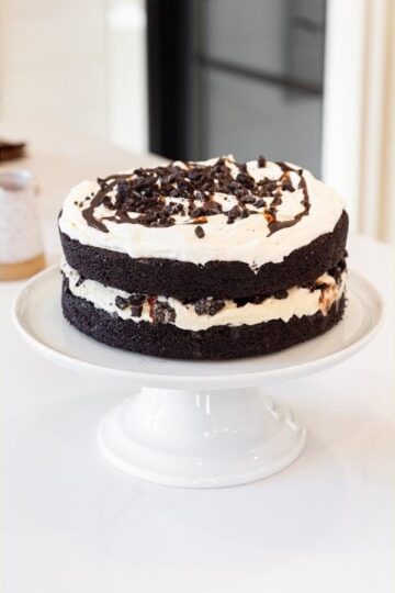 An easy-to-make homemade ice cream cake (using homemade or store-bought items) #shorts