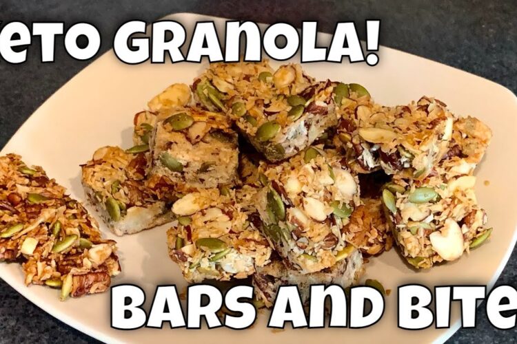 Keto Coconut & Nut Granola, Bars and Bites