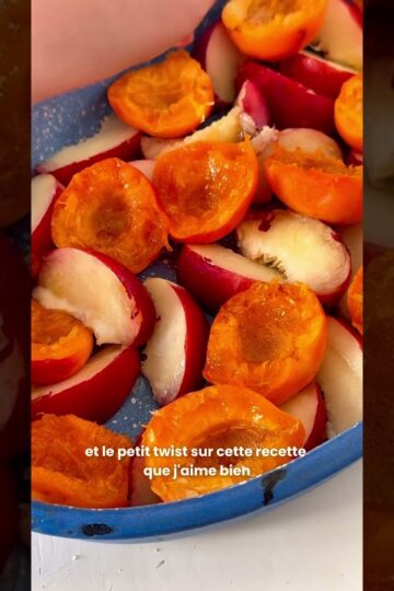 Crumble nectarine abricot #recettefacile #shorts #crumble #dessert rt