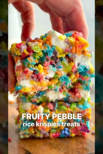 Fruity Pebble Rice Krispies Treats