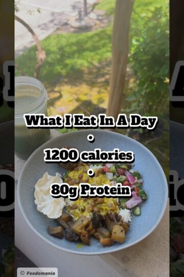 Vegetarian One Meal A Day Plan: 1200 calories, 80 grams Protein