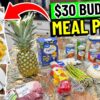 $30 Budget Family Meal Plan in 2025:  Easy & CHEAP!