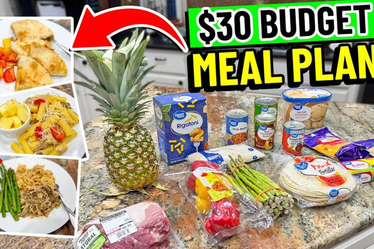 $30 Budget Family Meal Plan in 2025:  Easy & CHEAP!