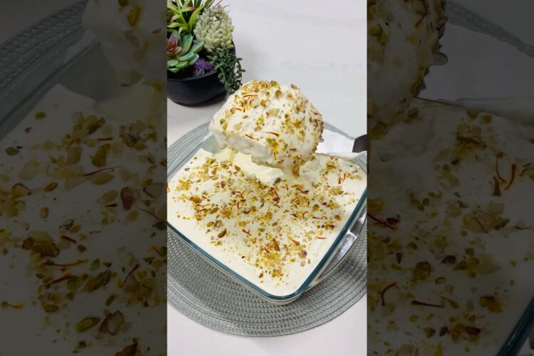 Quick & Easy Arabian Bread Pudding | Arabian Pudding Recipe #shorts #arabianpudding