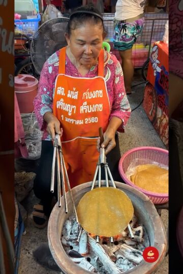 Age? Just A Number, This Thai Granny Flips Rice Crackers Like A Ninja.