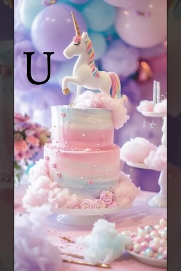 Choose your name first letter and see your beautiful cake 🎂(comment below) #trending #ytshort #viral