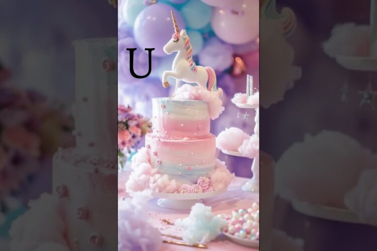 Choose your name first letter and see your beautiful cake 🎂(comment below) #trending #ytshort #viral