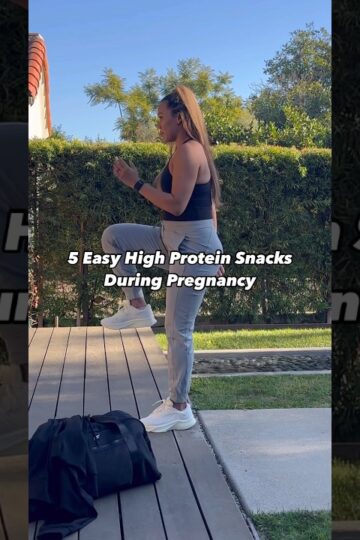 Save these high protein pregnancy snacks! #ytshorts #prenatalnutrition