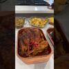 Thanksgiving food table buffet style