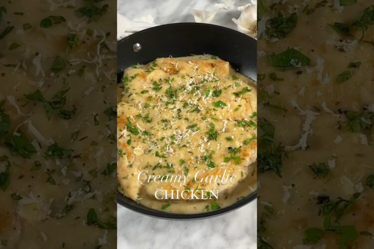 Healthy Creamy Garlic Chicken