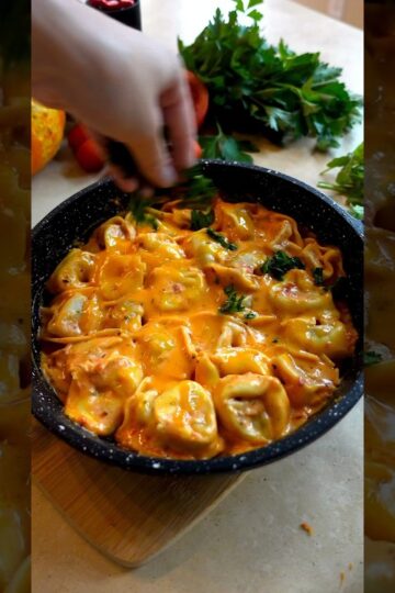 Creamy Cheese Tortellini #wintervibes #dinnerideas