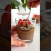 Healthy Chocolate Pudding with Magic Shell😍 #healthyrecipes #easyrecipes #healthysnacks
