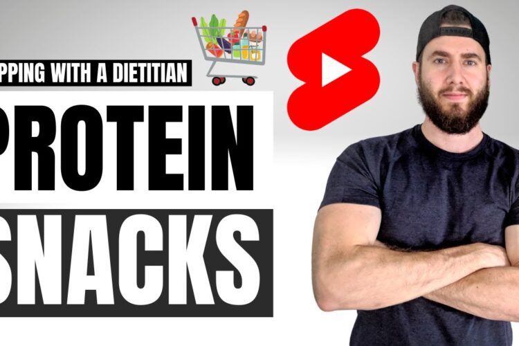 HIGH PROTEIN SNACKS IDEAS (Part 1) | Shopping With A Sports Dietitian #shorts