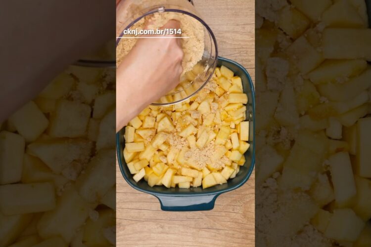 Como fazer Crumble de Maçã