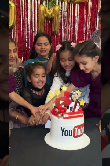 amaira anaya ke saath mil ke cake cutting ki #amairagurjar #shorts
