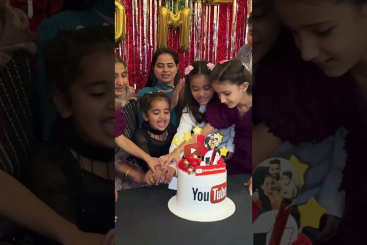 amaira anaya ke saath mil ke cake cutting ki #amairagurjar #shorts