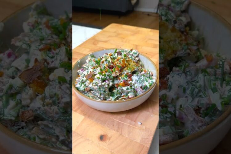 Smashed Potato Salad: The Best of Both Worlds