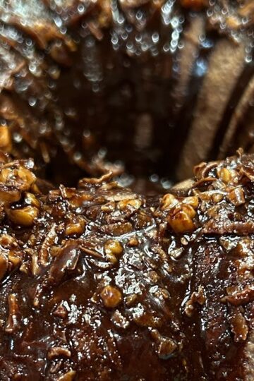 Inside Out German Chocolate Cake