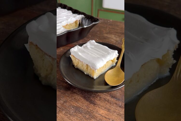 WORLD’s best tres leches cake recipe!! You will make this every week!! #shorts