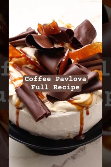 The BEST Coffee Pavlova Recipe! #dessert