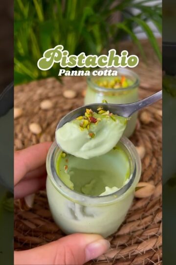 Panna Cotta à la pistache 🍵🍂🥄