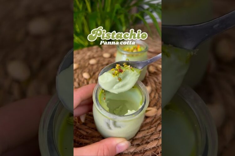 Panna Cotta à la pistache 🍵🍂🥄