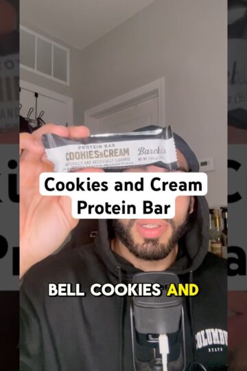 Barebell: Cookies and Cream#foodreview #proteinsnack #proteinbar #favorite #viralshort #videos #five